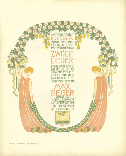 
                        , Op. 66, collected edition, Lauterbach & Kuhn, Leipzig (October 1902), jacket.